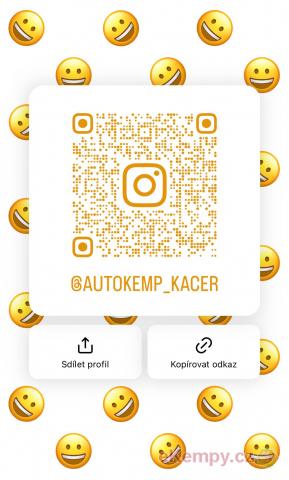 Autokemp Kačer odkaz na Instagram